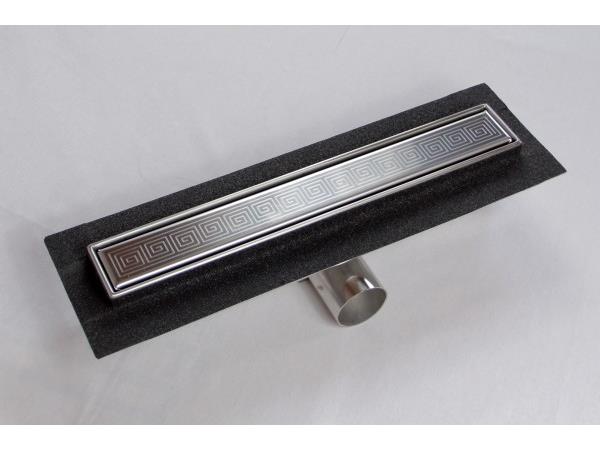 Kanaleta za tuš INOX gravirana dim. 600(d)x60(š)x80(v)mm