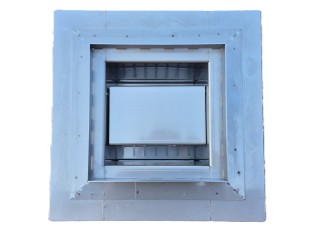 Talni sifon inox ZA VGRADNJO KERAMIKE, dimenzij 200mm x 200mm x 176mm Ø50mm vertikalno POHODEN s PRIROBNICO za HIDROIZOLACIJO