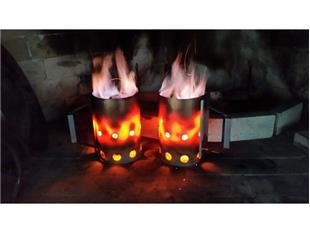 Padella misura per preparare / accendere carbonio INOX