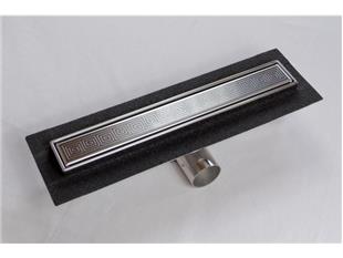 Kanaleta za tuš INOX gravirana dim. 600(d)x60(š)x80(v)mm