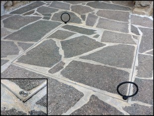 CHIUSINO A RIEMPIMENTO DELL'OLIO - PORTA PAVIMENTO - VERSIONE IN ACCIAIO INOX 30 x 30 x 10cm