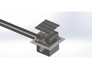Inox podolgovat talni odtok s koritom na rego-režo in čistilnim revizijskim sifonom dim: 25 x 2000 mm