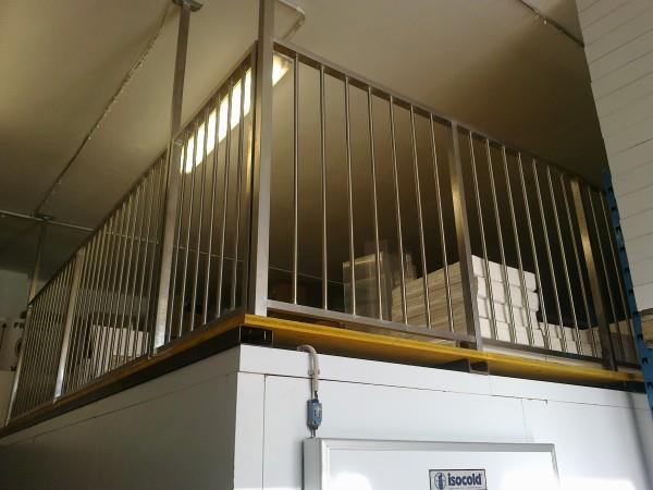 Inox ograja skladišča