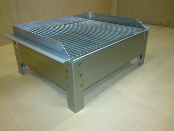 INOX ŽAR dimenzij 580 x 400 x 240mm z nogami in skupno višino 700mm