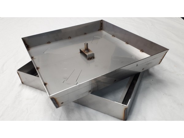 ULJNI ŠAHT – POKLOPAC sa dnom bez armature 200 X 200 X 62mm INOX