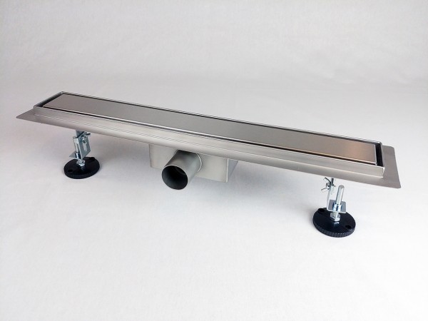 Canalina di scarico per doccia SPAZZOLATA, dimensioni: 800(l) x 70(w) x 70(h)mm INOX