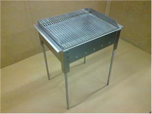 INOX GRIGLIA  40 X 58 X 24cm | ALTEZZA CON GAMBE 70cm