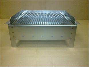 INOX GRIGLIA  40 X 58 X 24cm | ALTEZZA CON GAMBE 70cm