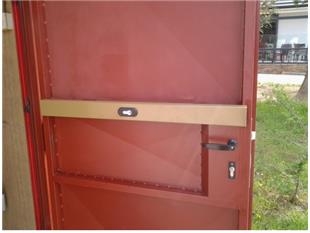 enokrilna  vrata kontejnerja trgovine z varnostno ključavnico( protivlomno )