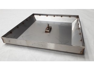 ULJNI ŠAHT – POKLOPAC sa podubljenim dnom 500 X 500 X 40mm INOX