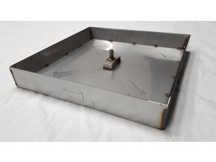 ULJNI ŠAHT – POKLOPAC sa dnom bez armature 200 X 200 X 62mm INOX