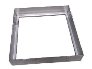 OLJNI JAŠEK - POKROV  z dnom in jekleno armaturo 400 X 400 X 120mm INOX