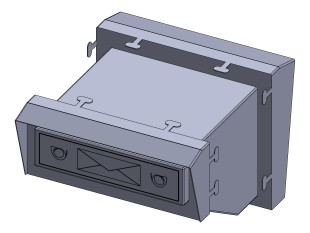 Komplet zidnega vgradnega nabiralnika inox