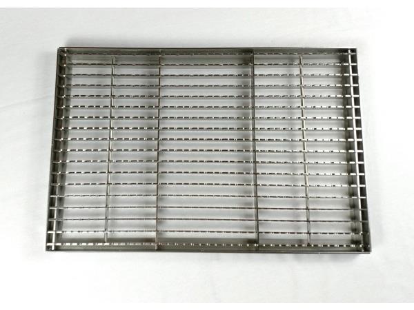 Zerbino drenante con telaio INOX 300x500x30mm 